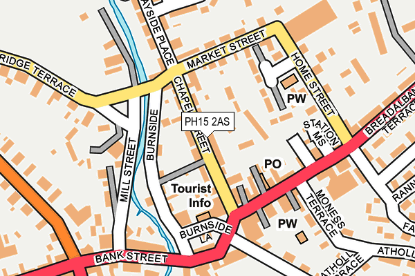 PH15 2AS map - OS OpenMap – Local (Ordnance Survey) PH15 2AS map - OS OpenMap – Local (Ordnance Survey)