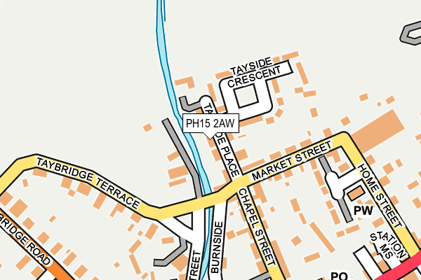 PH15 2AW map - OS OpenMap – Local (Ordnance Survey) PH15 2AW map - OS OpenMap – Local (Ordnance Survey)