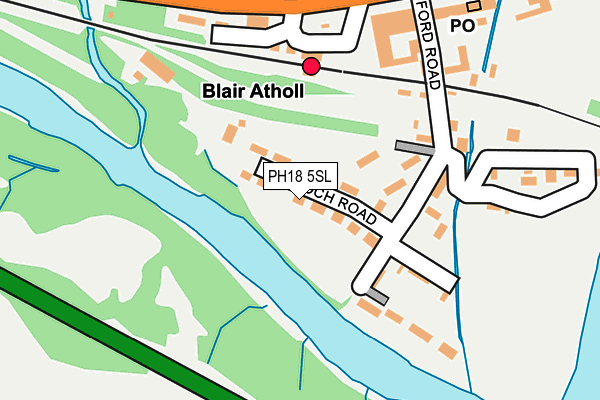 PH18 5SL map - OS OpenMap – Local (Ordnance Survey) PH18 5SL map - OS OpenMap – Local (Ordnance Survey)