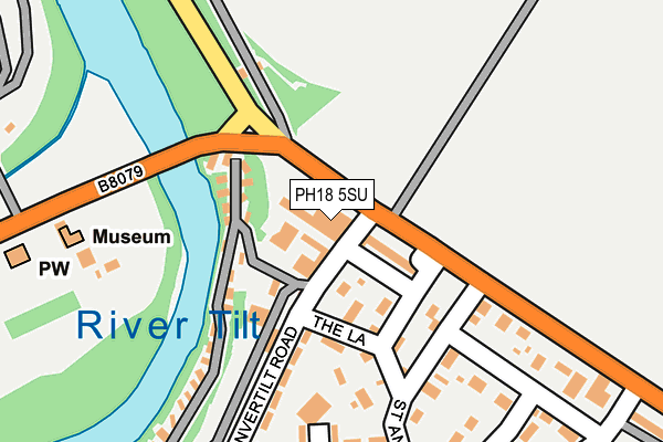 PH18 5SU map - OS OpenMap – Local (Ordnance Survey) PH18 5SU map - OS OpenMap – Local (Ordnance Survey)