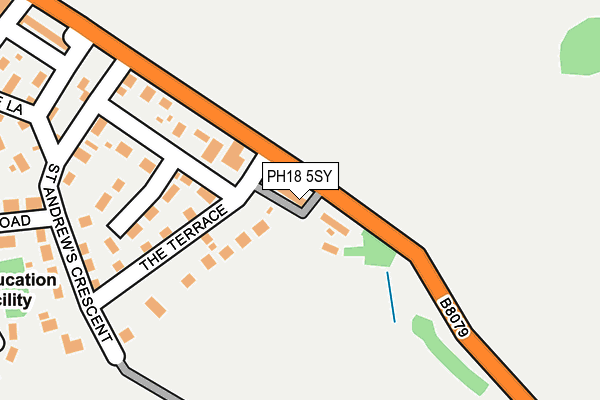 PH18 5SY map - OS OpenMap – Local (Ordnance Survey) PH18 5SY map - OS OpenMap – Local (Ordnance Survey)