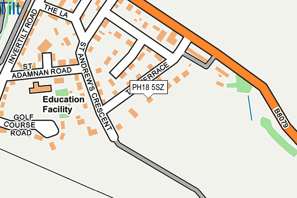 PH18 5SZ map - OS OpenMap – Local (Ordnance Survey) PH18 5SZ map - OS OpenMap – Local (Ordnance Survey)