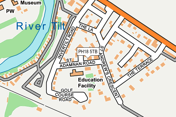 PH18 5TB map - OS OpenMap – Local (Ordnance Survey) PH18 5TB map - OS OpenMap – Local (Ordnance Survey)