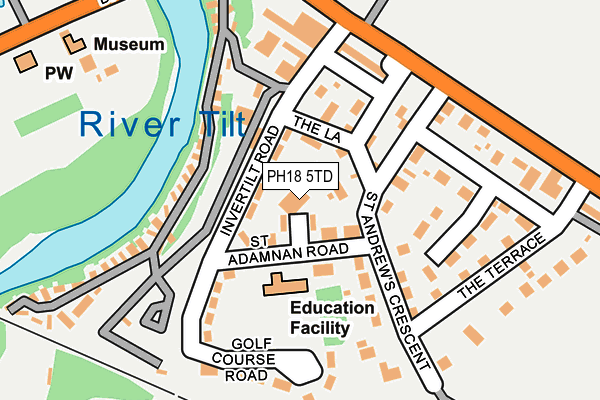 PH18 5TD map - OS OpenMap – Local (Ordnance Survey) PH18 5TD map - OS OpenMap – Local (Ordnance Survey)