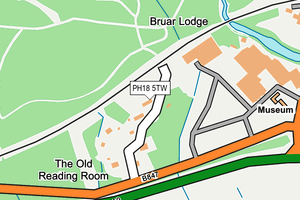 PH18 5TW map - OS OpenMap – Local (Ordnance Survey) PH18 5TW map - OS OpenMap – Local (Ordnance Survey)