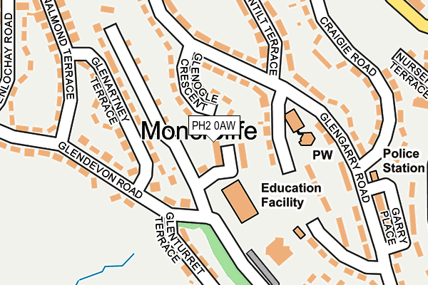 PH2 0AW map - OS OpenMap – Local (Ordnance Survey) PH2 0AW map - OS OpenMap – Local (Ordnance Survey)