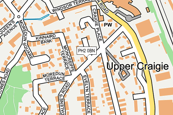 PH2 0BN map - OS OpenMap – Local (Ordnance Survey) PH2 0BN map - OS OpenMap – Local (Ordnance Survey)