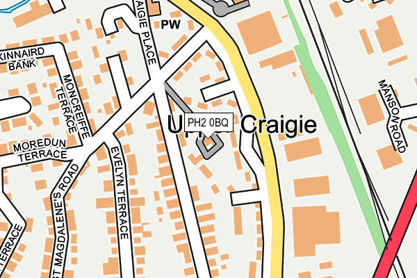 PH2 0BQ map - OS OpenMap – Local (Ordnance Survey) PH2 0BQ map - OS OpenMap – Local (Ordnance Survey)