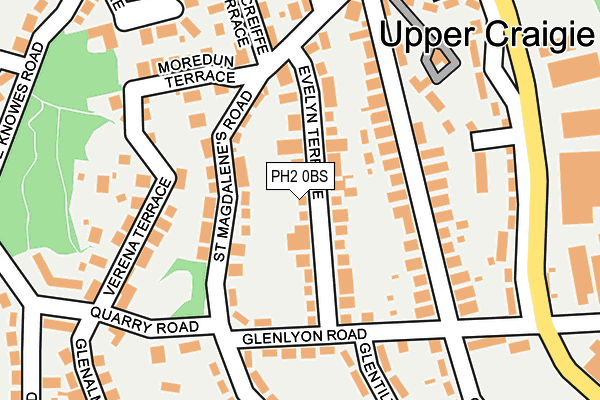 PH2 0BS map - OS OpenMap – Local (Ordnance Survey) PH2 0BS map - OS OpenMap – Local (Ordnance Survey)