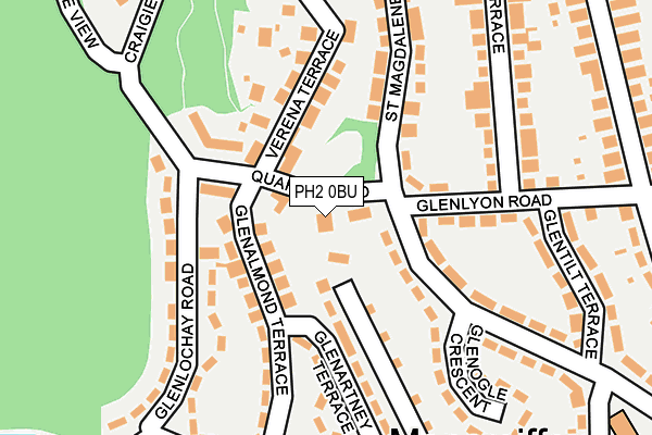 PH2 0BU map - OS OpenMap – Local (Ordnance Survey) PH2 0BU map - OS OpenMap – Local (Ordnance Survey)