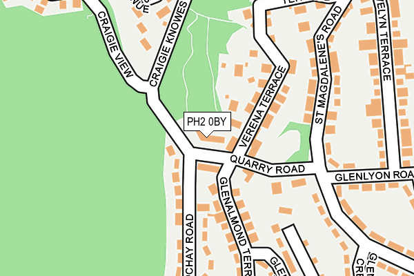 PH2 0BY map - OS OpenMap – Local (Ordnance Survey) PH2 0BY map - OS OpenMap – Local (Ordnance Survey)
