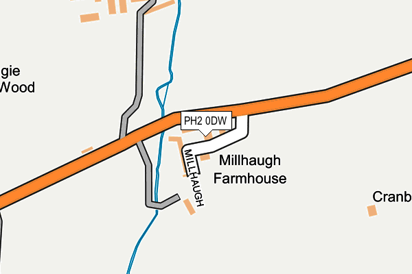 PH2 0DW map - OS OpenMap – Local (Ordnance Survey) PH2 0DW map - OS OpenMap – Local (Ordnance Survey)
