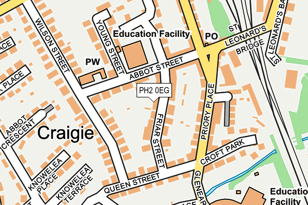 PH2 0EG map - OS OpenMap – Local (Ordnance Survey) PH2 0EG map - OS OpenMap – Local (Ordnance Survey)