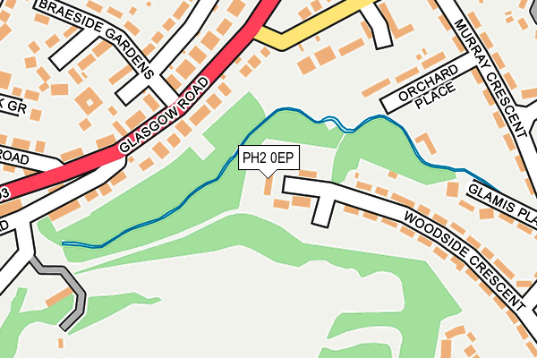 PH2 0EP map - OS OpenMap – Local (Ordnance Survey) PH2 0EP map - OS OpenMap – Local (Ordnance Survey)