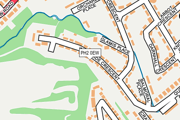 PH2 0EW map - OS OpenMap – Local (Ordnance Survey) PH2 0EW map - OS OpenMap – Local (Ordnance Survey)
