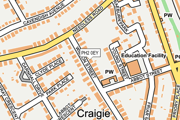 PH2 0EY map - OS OpenMap – Local (Ordnance Survey) PH2 0EY map - OS OpenMap – Local (Ordnance Survey)
