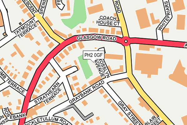 PH2 0GF map - OS OpenMap – Local (Ordnance Survey) PH2 0GF map - OS OpenMap – Local (Ordnance Survey)