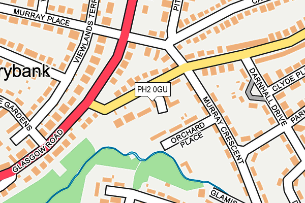 PH2 0GU map - OS OpenMap – Local (Ordnance Survey) PH2 0GU map - OS OpenMap – Local (Ordnance Survey)