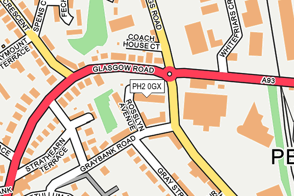 PH2 0GX map - OS OpenMap – Local (Ordnance Survey) PH2 0GX map - OS OpenMap – Local (Ordnance Survey)