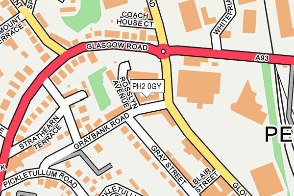 PH2 0GY map - OS OpenMap – Local (Ordnance Survey) PH2 0GY map - OS OpenMap – Local (Ordnance Survey)