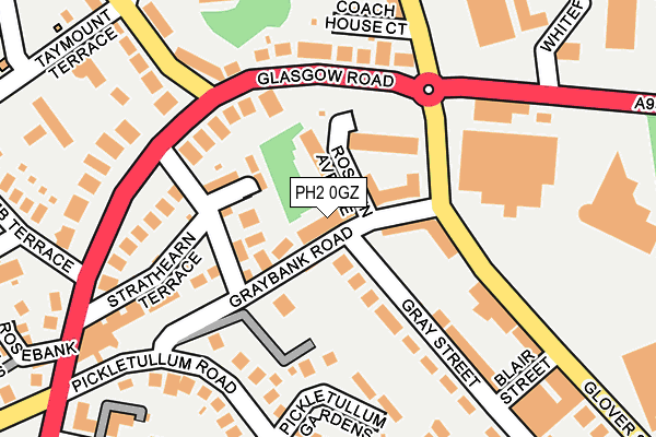 PH2 0GZ map - OS OpenMap – Local (Ordnance Survey) PH2 0GZ map - OS OpenMap – Local (Ordnance Survey)