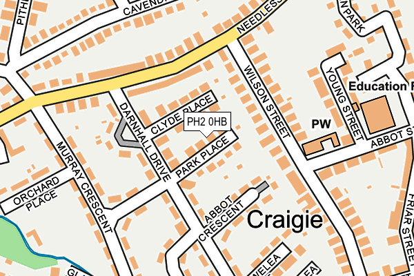 PH2 0HB map - OS OpenMap – Local (Ordnance Survey) PH2 0HB map - OS OpenMap – Local (Ordnance Survey)