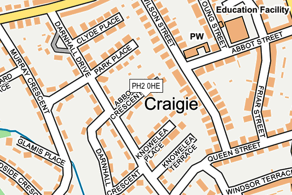 PH2 0HE map - OS OpenMap – Local (Ordnance Survey) PH2 0HE map - OS OpenMap – Local (Ordnance Survey)