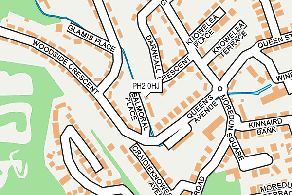 PH2 0HJ map - OS OpenMap – Local (Ordnance Survey) PH2 0HJ map - OS OpenMap – Local (Ordnance Survey)