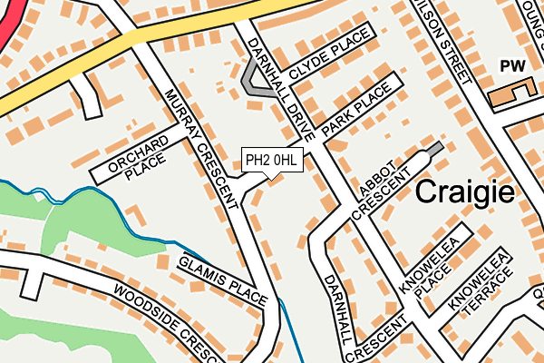 PH2 0HL map - OS OpenMap – Local (Ordnance Survey) PH2 0HL map - OS OpenMap – Local (Ordnance Survey)