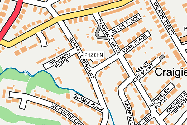 PH2 0HN map - OS OpenMap – Local (Ordnance Survey) PH2 0HN map - OS OpenMap – Local (Ordnance Survey)