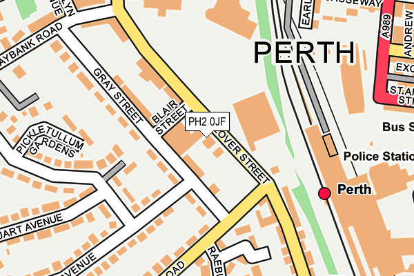 PH2 0JF map - OS OpenMap – Local (Ordnance Survey) PH2 0JF map - OS OpenMap – Local (Ordnance Survey)