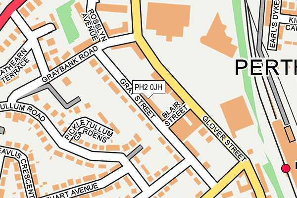 PH2 0JH map - OS OpenMap – Local (Ordnance Survey) PH2 0JH map - OS OpenMap – Local (Ordnance Survey)