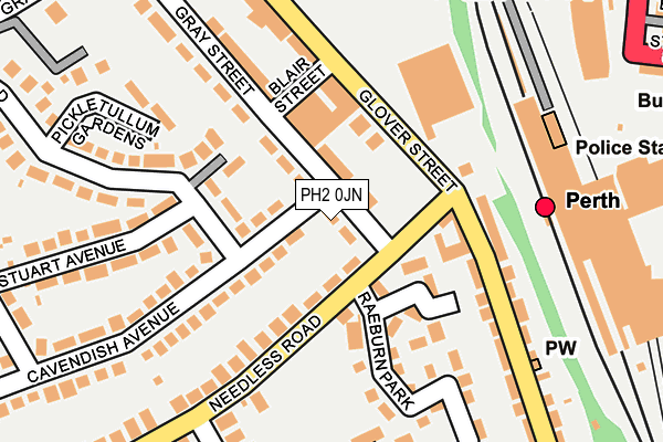 PH2 0JN map - OS OpenMap – Local (Ordnance Survey) PH2 0JN map - OS OpenMap – Local (Ordnance Survey)