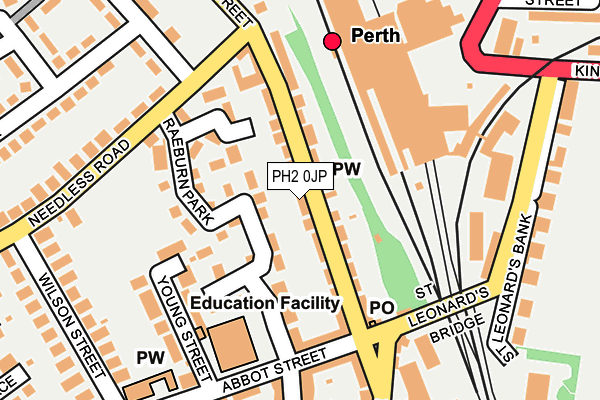 PH2 0JP map - OS OpenMap – Local (Ordnance Survey) PH2 0JP map - OS OpenMap – Local (Ordnance Survey)