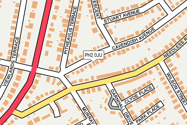 PH2 0JU map - OS OpenMap – Local (Ordnance Survey) PH2 0JU map - OS OpenMap – Local (Ordnance Survey)