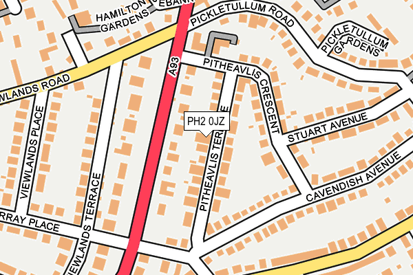 PH2 0JZ map - OS OpenMap – Local (Ordnance Survey) PH2 0JZ map - OS OpenMap – Local (Ordnance Survey)