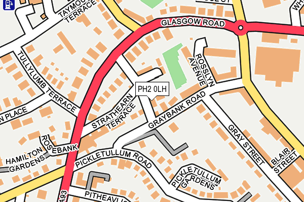 PH2 0LH map - OS OpenMap – Local (Ordnance Survey) PH2 0LH map - OS OpenMap – Local (Ordnance Survey)