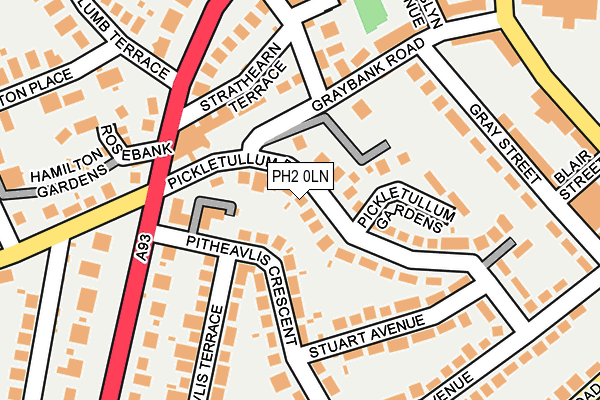 PH2 0LN map - OS OpenMap – Local (Ordnance Survey) PH2 0LN map - OS OpenMap – Local (Ordnance Survey)