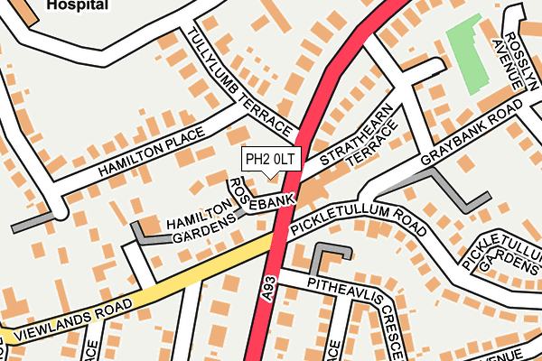 PH2 0LT map - OS OpenMap – Local (Ordnance Survey) PH2 0LT map - OS OpenMap – Local (Ordnance Survey)