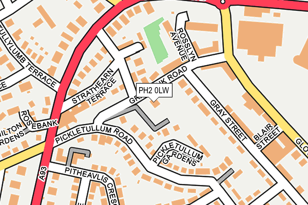 PH2 0LW map - OS OpenMap – Local (Ordnance Survey) PH2 0LW map - OS OpenMap – Local (Ordnance Survey)