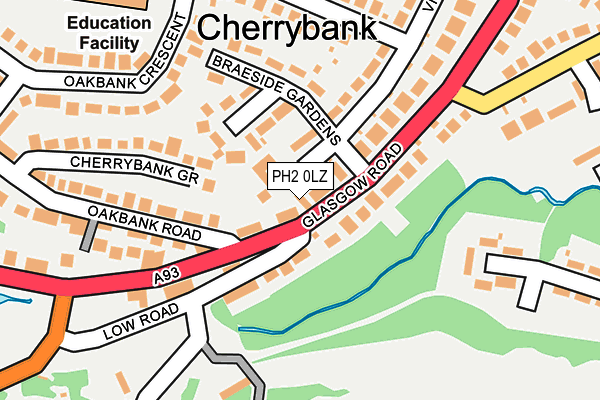 PH2 0LZ map - OS OpenMap – Local (Ordnance Survey) PH2 0LZ map - OS OpenMap – Local (Ordnance Survey)