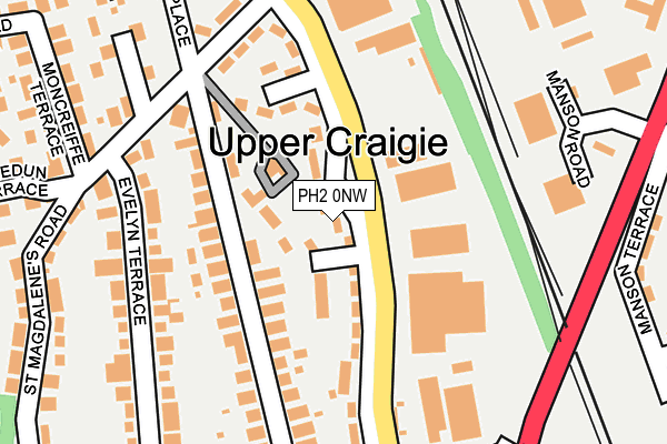 PH2 0NW map - OS OpenMap – Local (Ordnance Survey) PH2 0NW map - OS OpenMap – Local (Ordnance Survey)