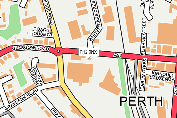 PH2 0NX map - OS OpenMap – Local (Ordnance Survey) PH2 0NX map - OS OpenMap – Local (Ordnance Survey)