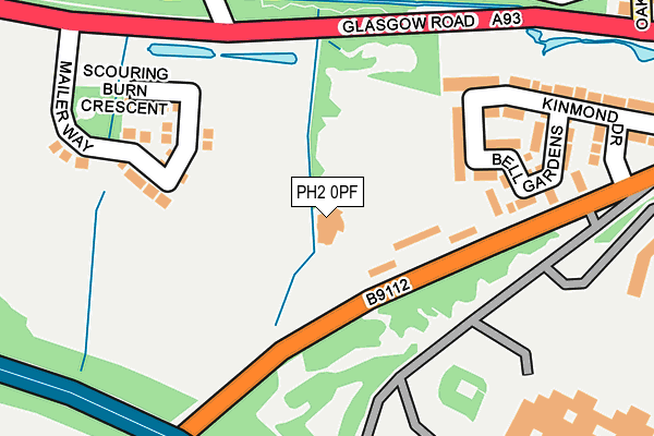 PH2 0PF map - OS OpenMap – Local (Ordnance Survey) PH2 0PF map - OS OpenMap – Local (Ordnance Survey)