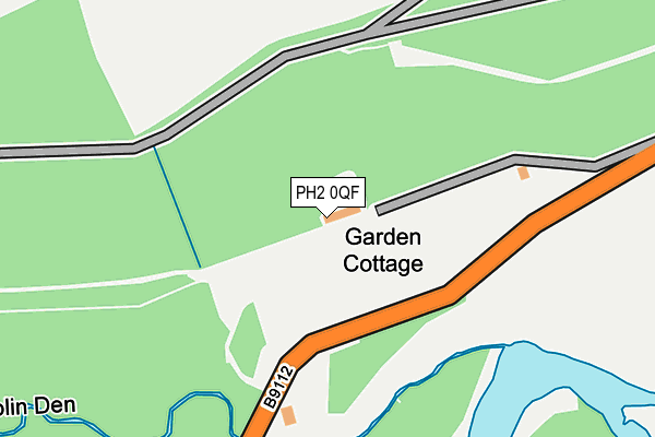 PH2 0QF map - OS OpenMap – Local (Ordnance Survey) PH2 0QF map - OS OpenMap – Local (Ordnance Survey)