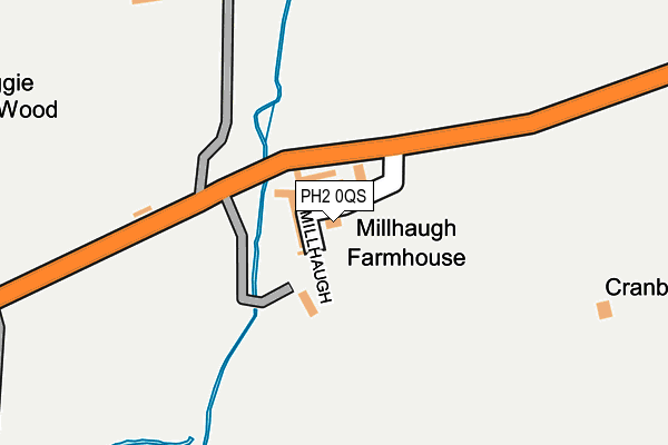 PH2 0QS map - OS OpenMap – Local (Ordnance Survey) PH2 0QS map - OS OpenMap – Local (Ordnance Survey)