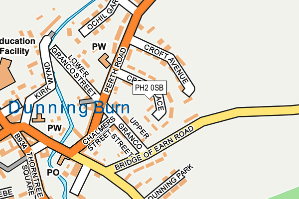 PH2 0SB map - OS OpenMap – Local (Ordnance Survey) PH2 0SB map - OS OpenMap – Local (Ordnance Survey)