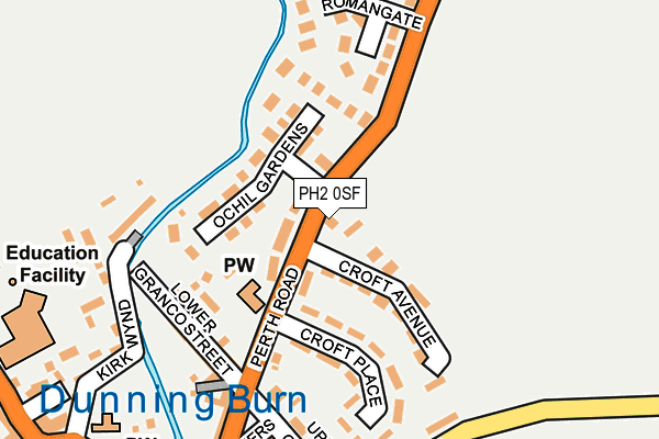 PH2 0SF map - OS OpenMap – Local (Ordnance Survey) PH2 0SF map - OS OpenMap – Local (Ordnance Survey)