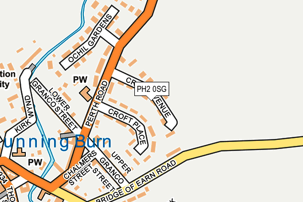 PH2 0SG map - OS OpenMap – Local (Ordnance Survey) PH2 0SG map - OS OpenMap – Local (Ordnance Survey)