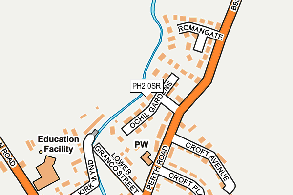 PH2 0SR map - OS OpenMap – Local (Ordnance Survey) PH2 0SR map - OS OpenMap – Local (Ordnance Survey)